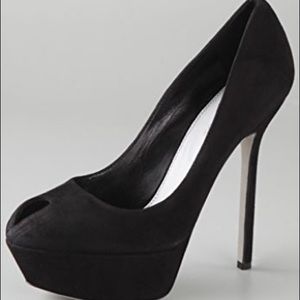 Sergio Rossi Cachet peep toe platform pumps